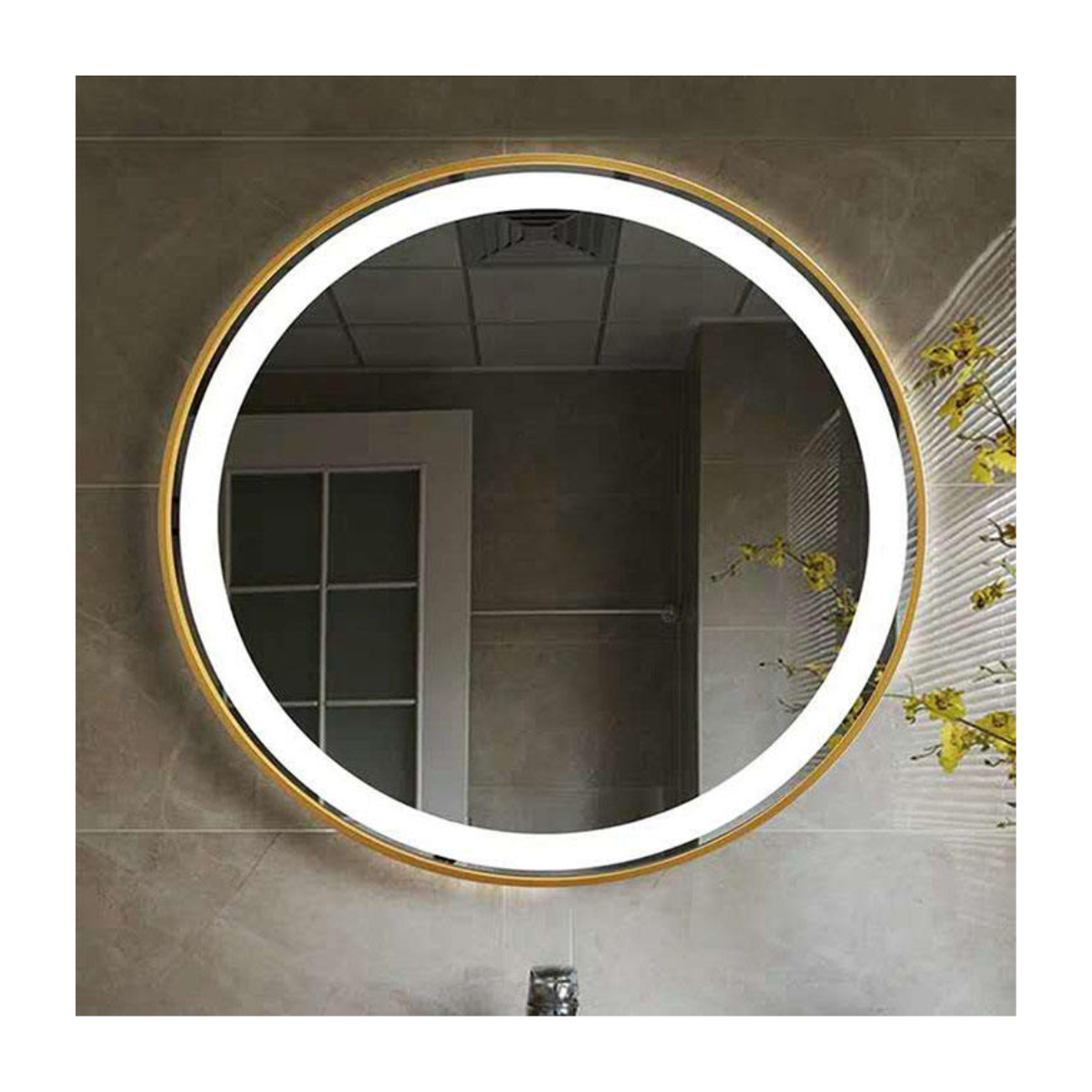 Bright Ring Gold-Edge Mirror